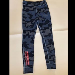 Reebok Crossfit Women's Blue Camo Camouflage Leggings XS! EUC! Only worn 1x